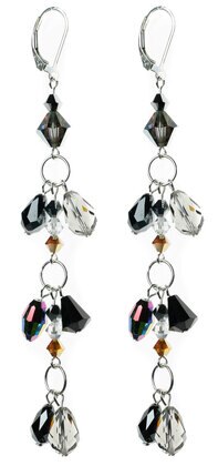 Double Drop Shoulder Earrings - Masquerade