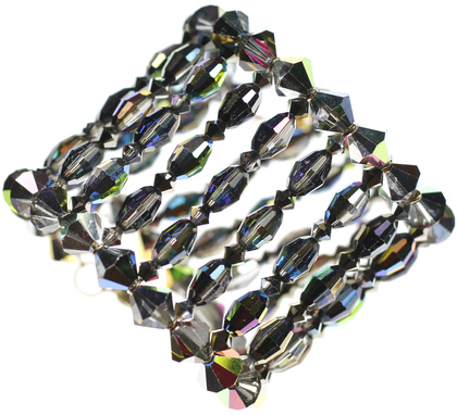 Vintage Swarovski Crystal Limited Edition Wide Special Effects Crystal Cuff Bracelet