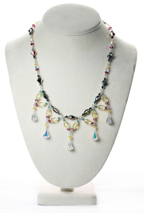 Sterling Silver Swarovski Crystal Signature Divine Style Necklace - Carnival